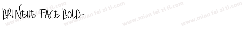BRI Neue Face Bold字体转换